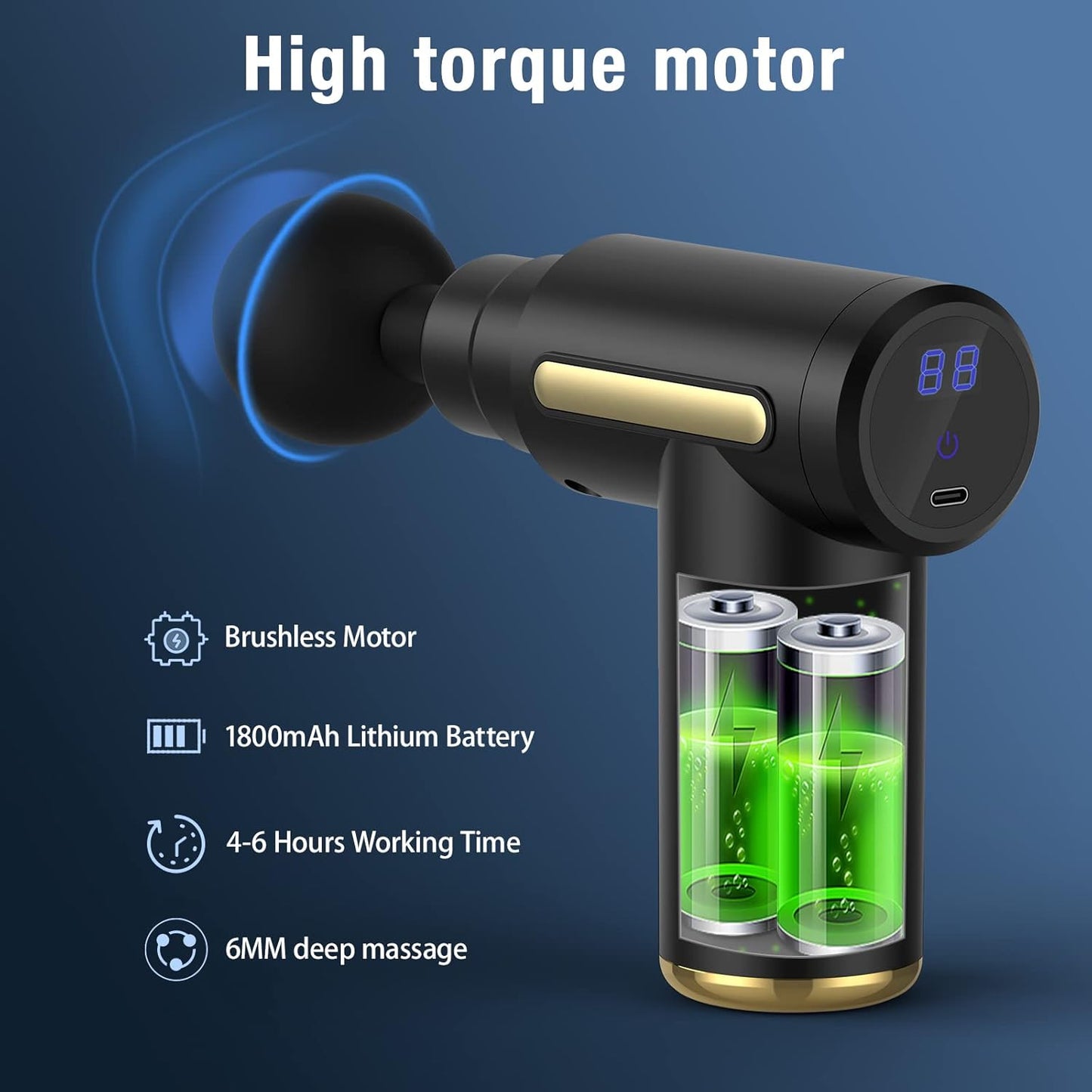 Vaylo™ Massage Gun With 6 Adjustable Speed