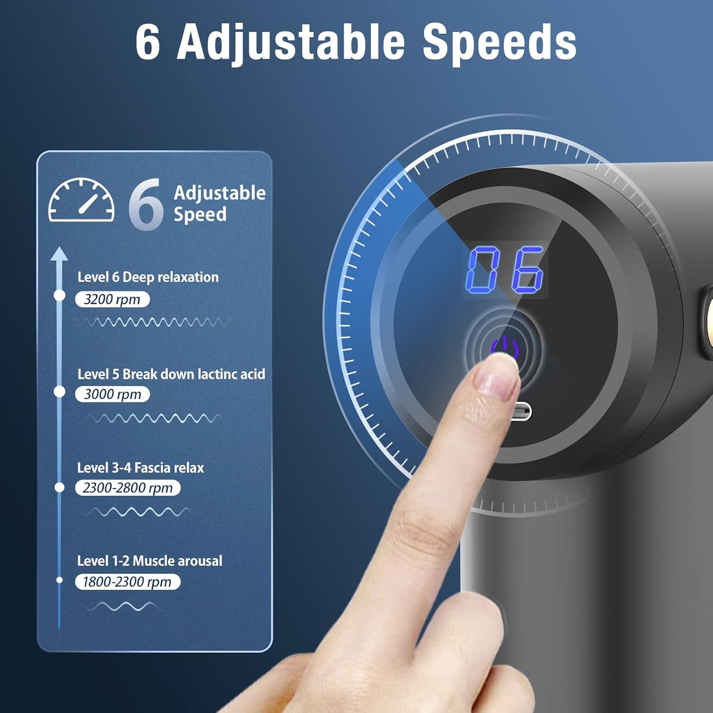 Vaylo™ Massage Gun With 6 Adjustable Speed
