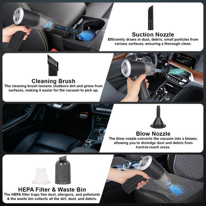 Vaylo™ 3-in-1 Portable Car Vacuum Cleaner with Blower