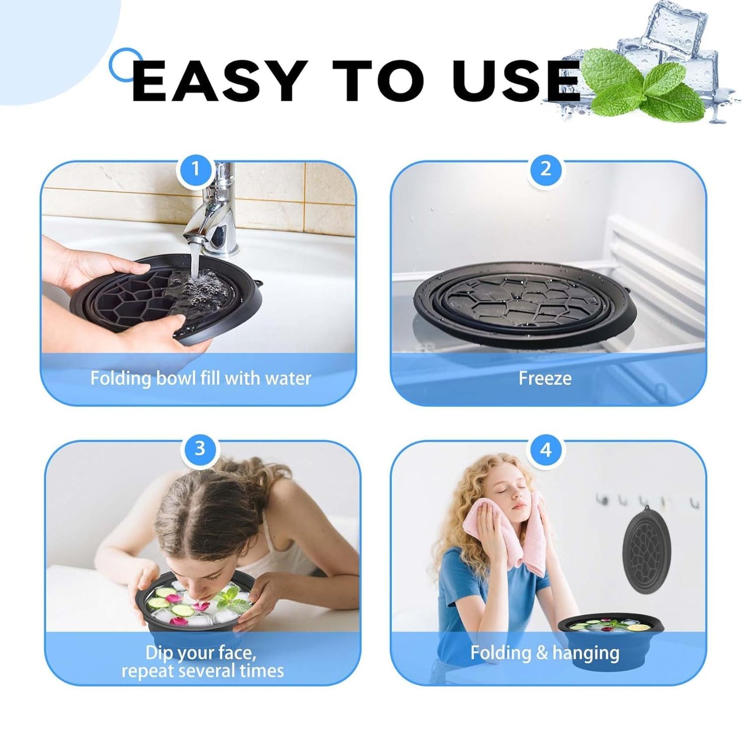 Vaylo™ Foldable Face Ice Bowl