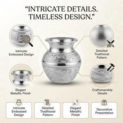 Silver-Plated Mini Pooja Kalash
