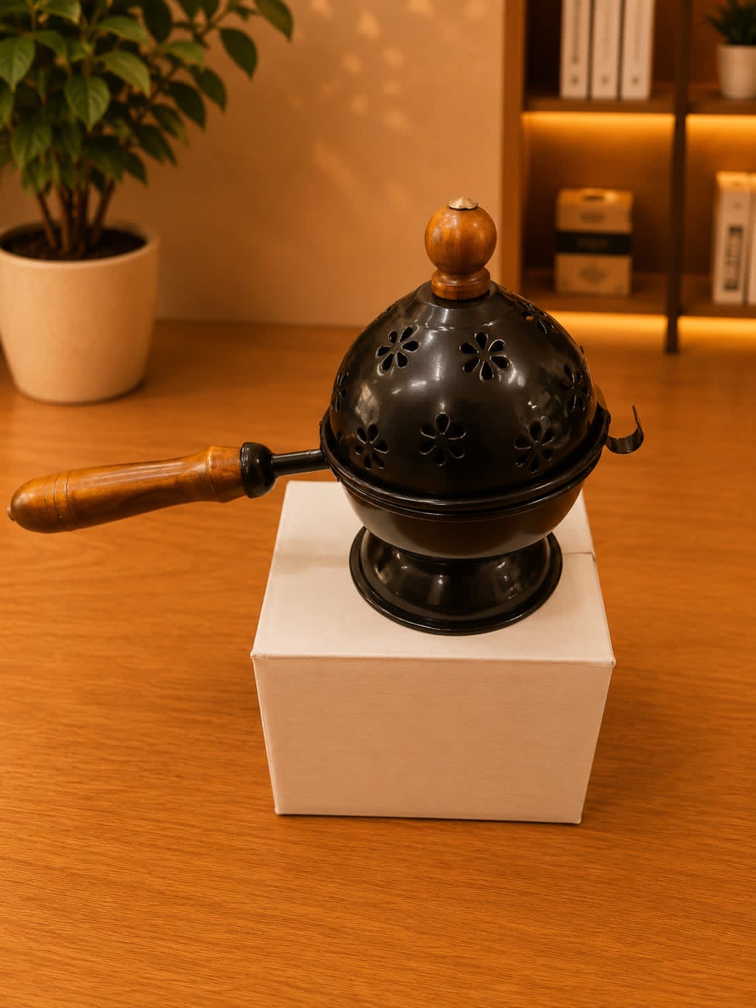 Vintage Brass Dhoop Dani / Incense Burner